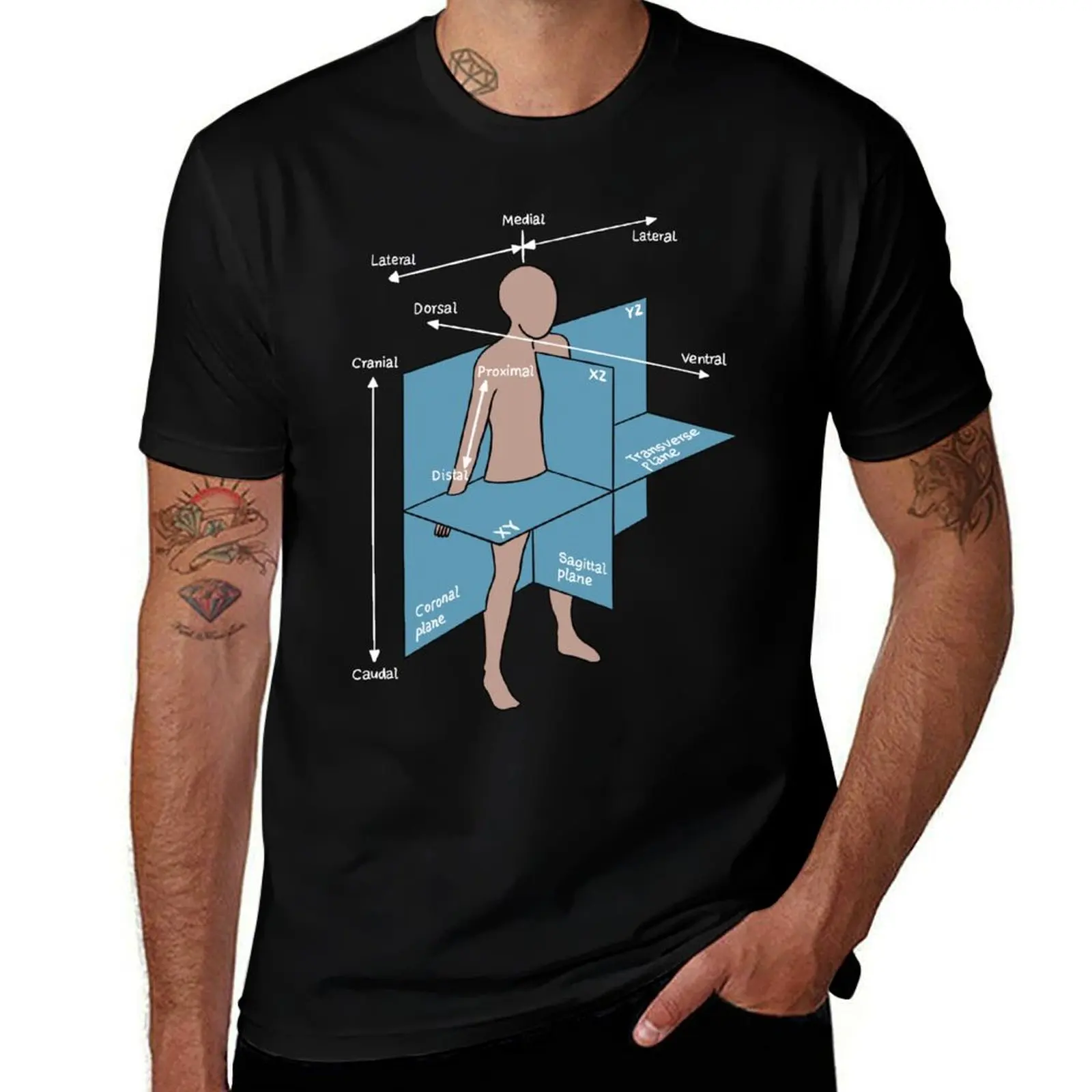 Dorsal Ventral Planes Of Human Body - Nurse Or Physician T-Shirt cute clothes graphics man clothes anime shirts men