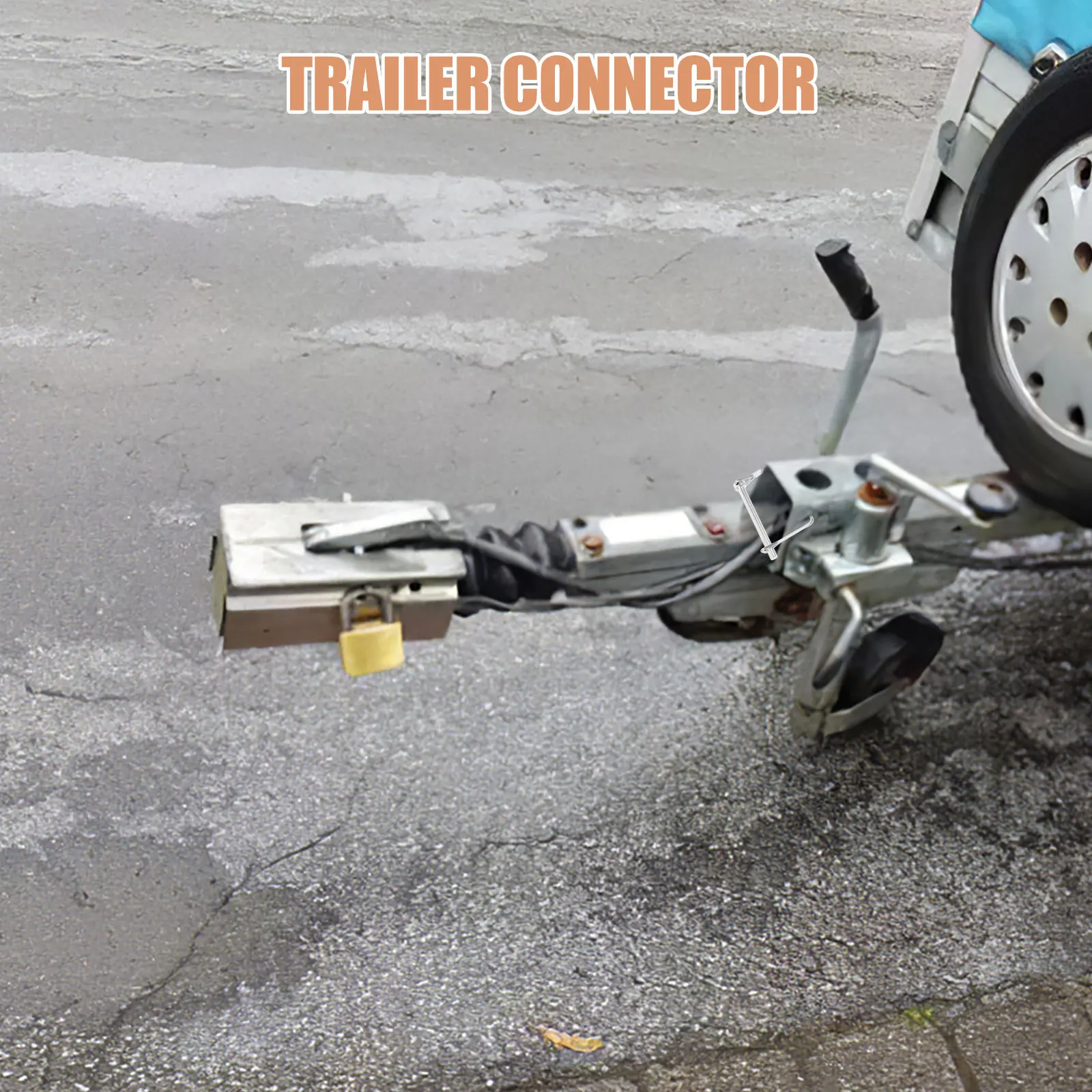 

Shaft Locking Pin Reliable Trailer Coupler Pin for Hitches Garden Lawn with Safety Wire Retainer Heavy Duty Build