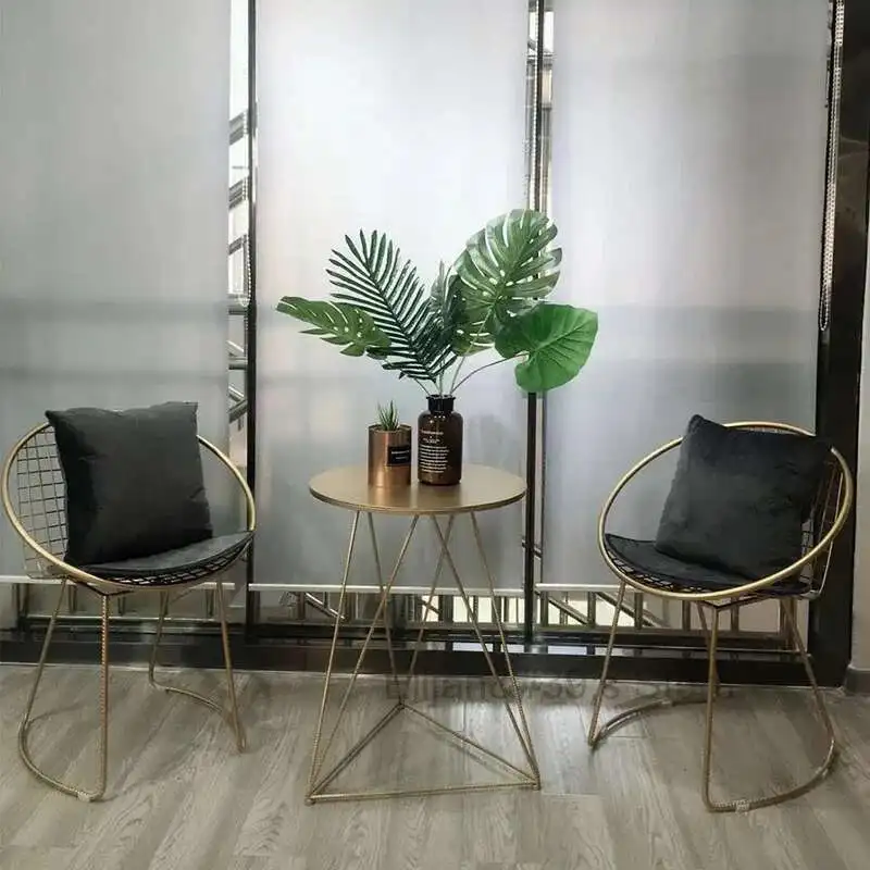 

Ergonomic Luxuryer Dining Chairs Metal Legs Banquet Unique Space Saving Dining Chairs Dining Chairs Lazy Adults Indoor Supplies
