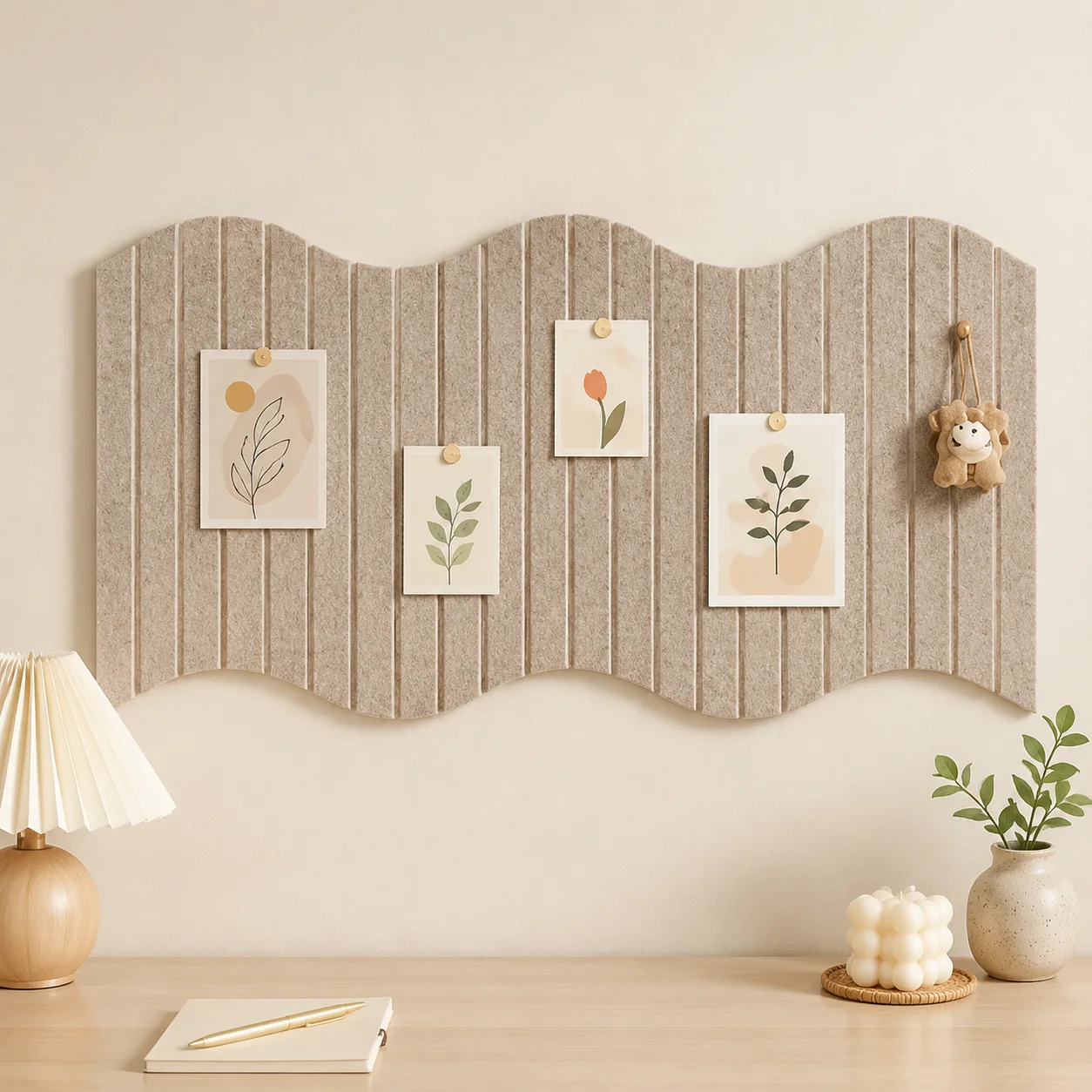 Decorative felt bulletin board for home, wall decoration felt board suitable for daily life memo display and photo display