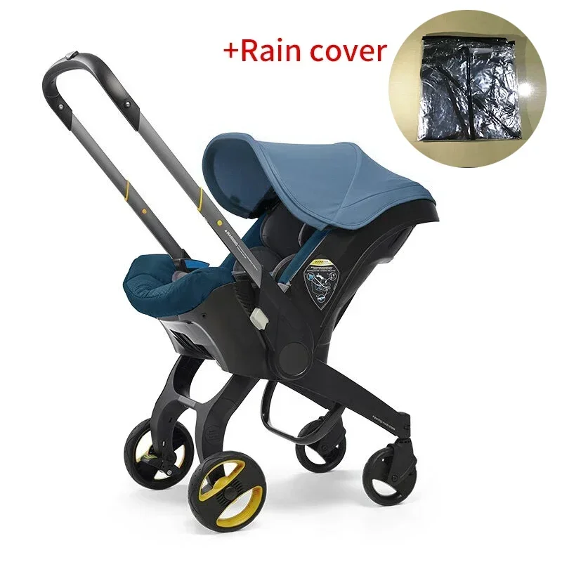 

Baby Stroller 4 in 1 With Car Seat Baby Bassinet High Landscope Folding Baby Carriage Prams For Newborns Landscope