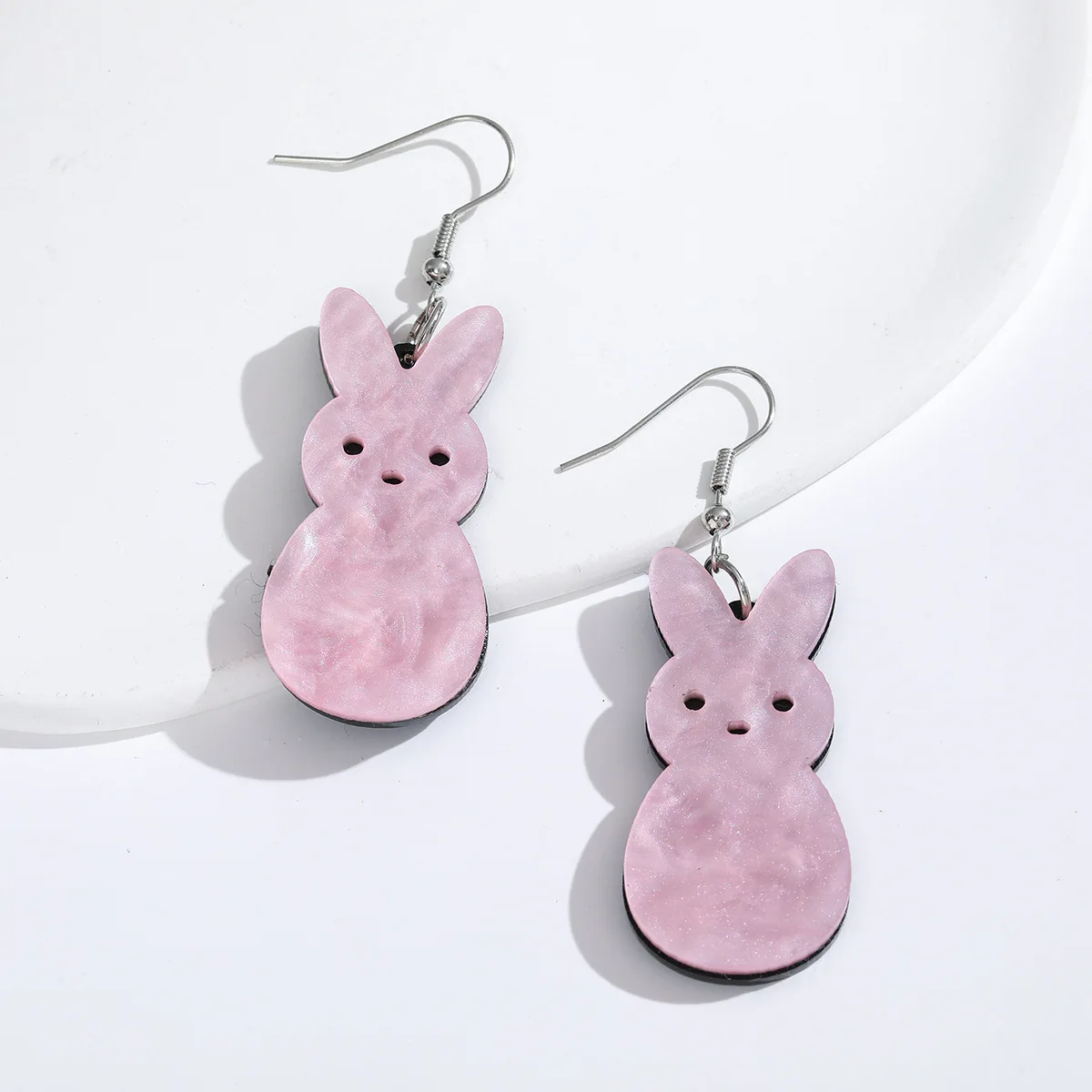2025 New Easter Acrylic Radish Earrings Fashion Personalized Resurrection Egg Stud Earrings Ear Piercing Jewelry for Women
