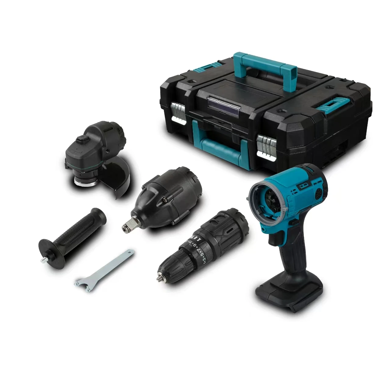 Portable Cordless Lithium Battery Power Set Quick Assembly Replaceable Heads 1+1 Year Warranty-Customizable OEM Electric Wrench