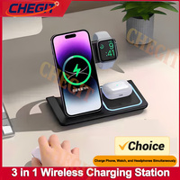 30W Fast Wireless Charger Stand 3 in 1 Foldable Charging Station For iPhone 1716 15 14 13 12 11 Apple Watch 9 8 76 5 Airpods Pro
