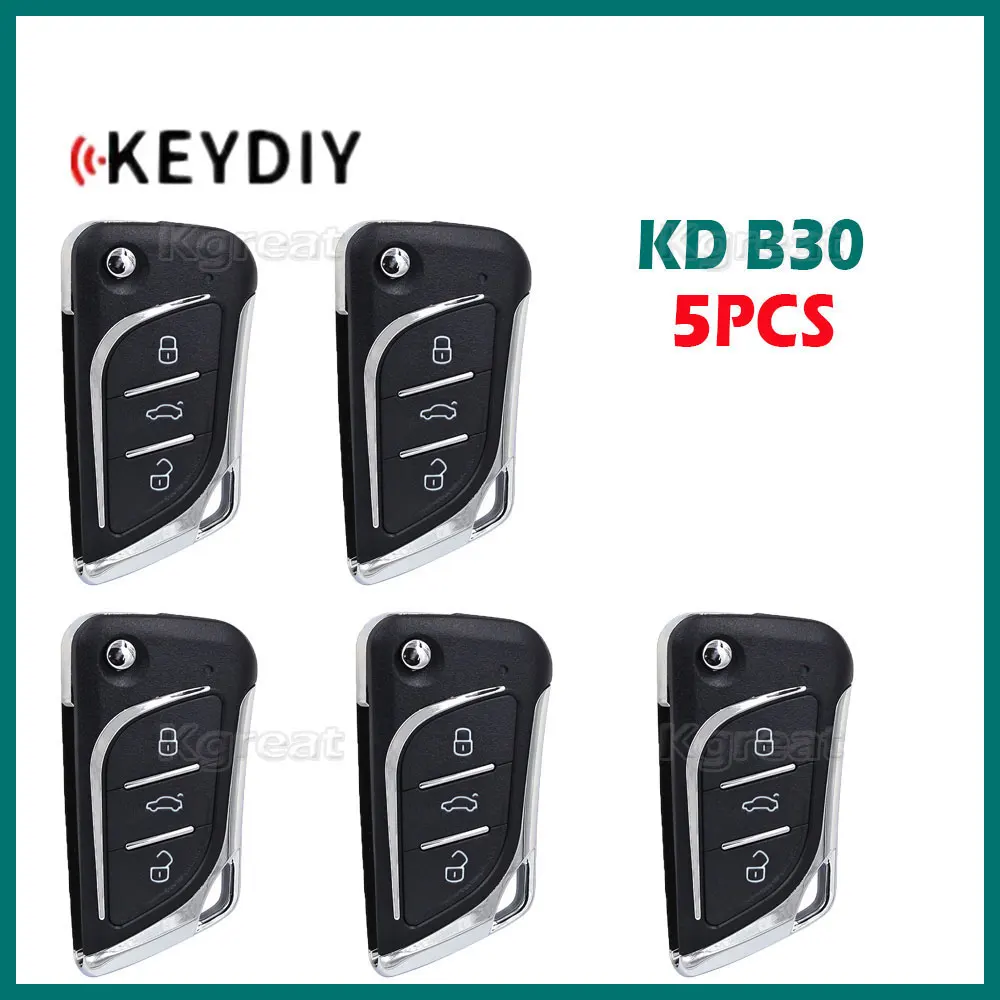 

5pcs KEYDIY KD B30 Universal Remote Car Key for KD900/KD-X2/KD-MAX Auto Key Programmer B Series Remote Control 3 Buttons