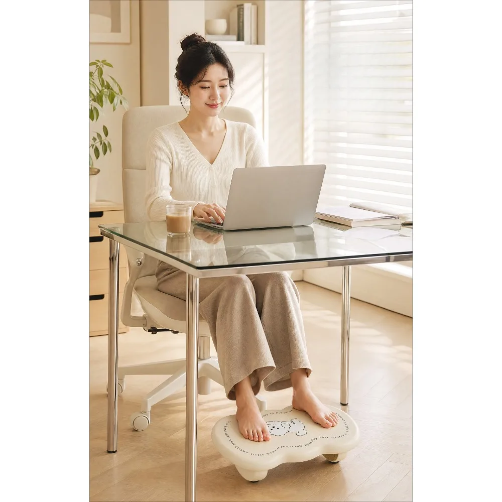 Rocking Foot Rest Stool Office Sedentary Anti Slip Footrest Ergonomic Posture Correction Foot Step Stool