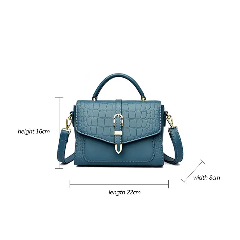 Women Business Solid Color Crossbody Bag Aesthetic Female PU Leather Handbags Designer Luxury Elegant Bags Sac De Luxe Femme