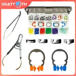Dental Sectional Matrix System A2 Metal Matrices NITI Clamping Seperating Ring Wedge Knife Diamond Wedges Forceps Dentistry Tool