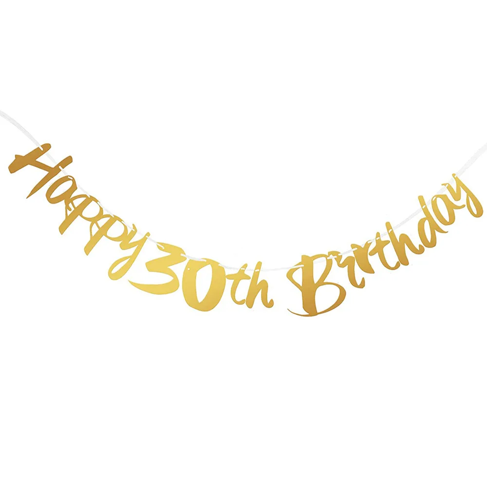 1PC Alles Gute zum Geburtstag 16/18/21/30/40/50/60/70/80thYear Alte Einweggeschirr Schwarz Gold Platte Tischdecke Banner Für 60. Geburt – Detail 10