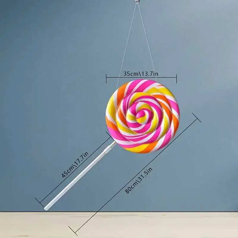 Plastic Lollipop Decorations, Suitable for Scene Setting, Birthday Parties, Bars, Shopping Centers and Store Decoration, Christm