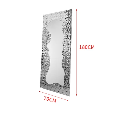 Clothing store full body mirror full length floor Internet creative water ripple mirror clothing shoe ba
