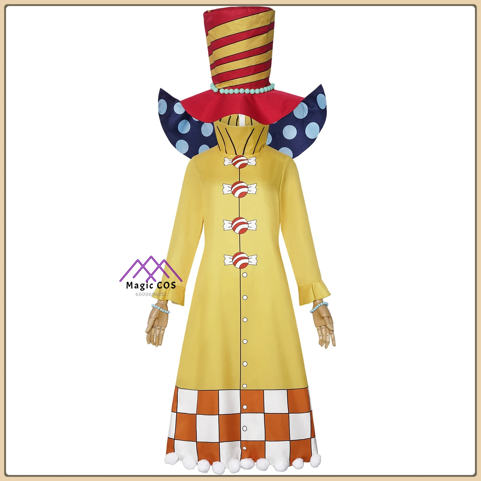 

Hot Anime Perospero Role Playing Costume Classic Headwear Full Set High Quality Anime Outfit Comic Con Party (Male/Female Adult)