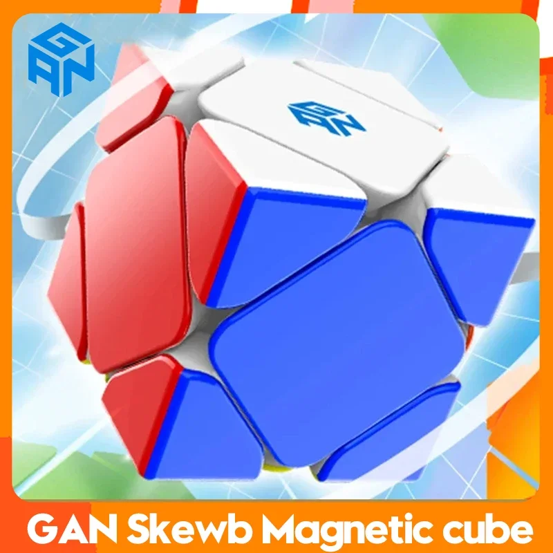 GAN Skewb M Magnetic Magic Speed Cube, Stickerless Professional Fidget Toys, Enigma aprimorado, Enigma UV