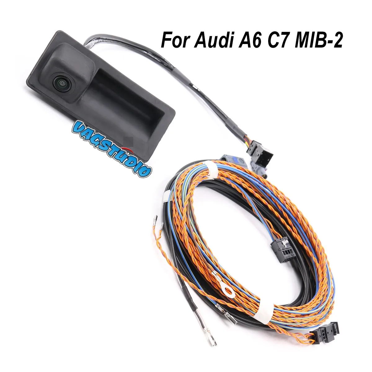 

For Audi A6 C7 MIB 2 UNIT 4G0 827 566 A Rear View Camera Trunk Handle With High Guidance Line Wiring Harness 4G0827566A