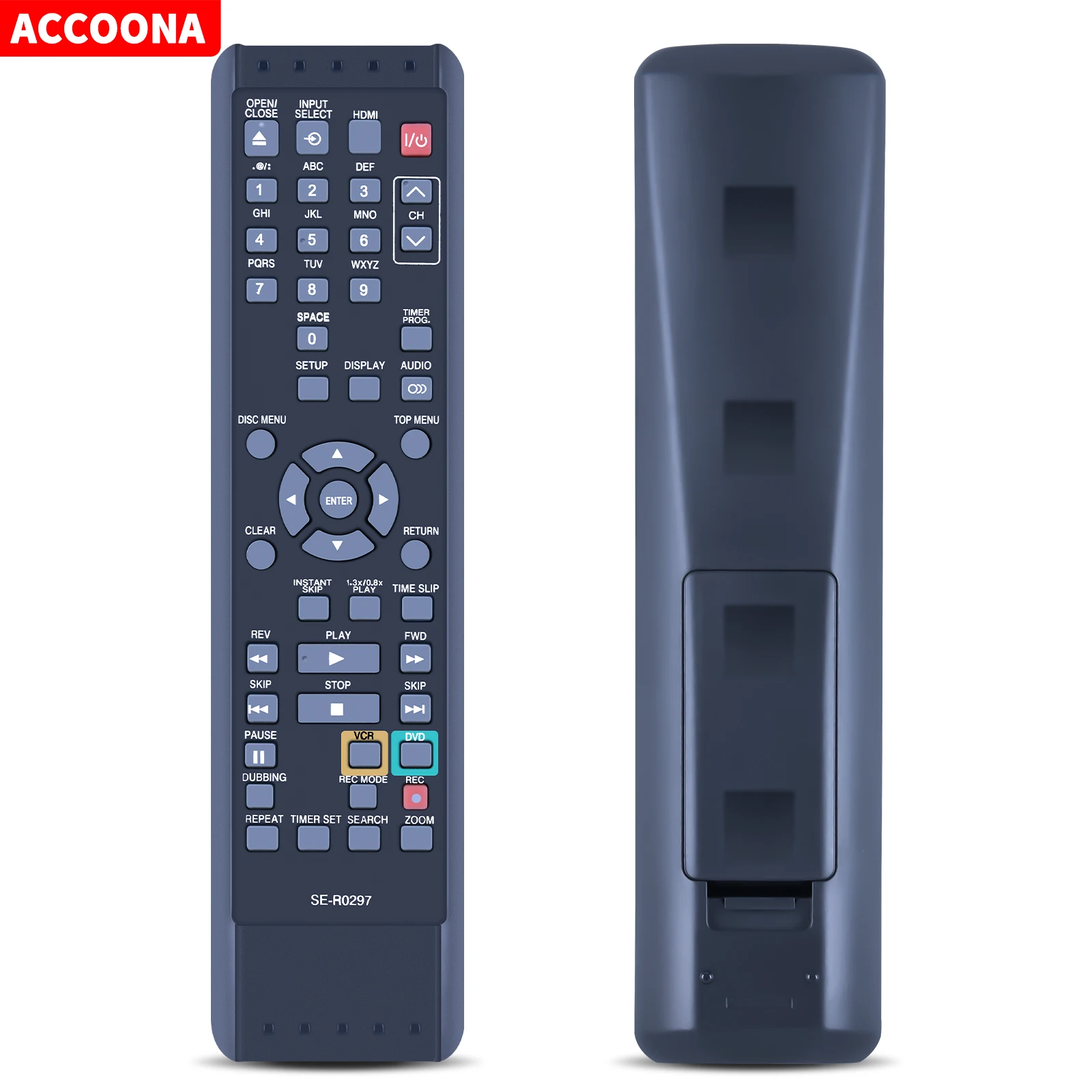 SE-R0297 RD-XV59KB DKVR60 SE-R0284 D-R267KR D-VR610KU DVR7ODTKF2 Remote Control Fit for Toshiba DVD Video Recorder Player