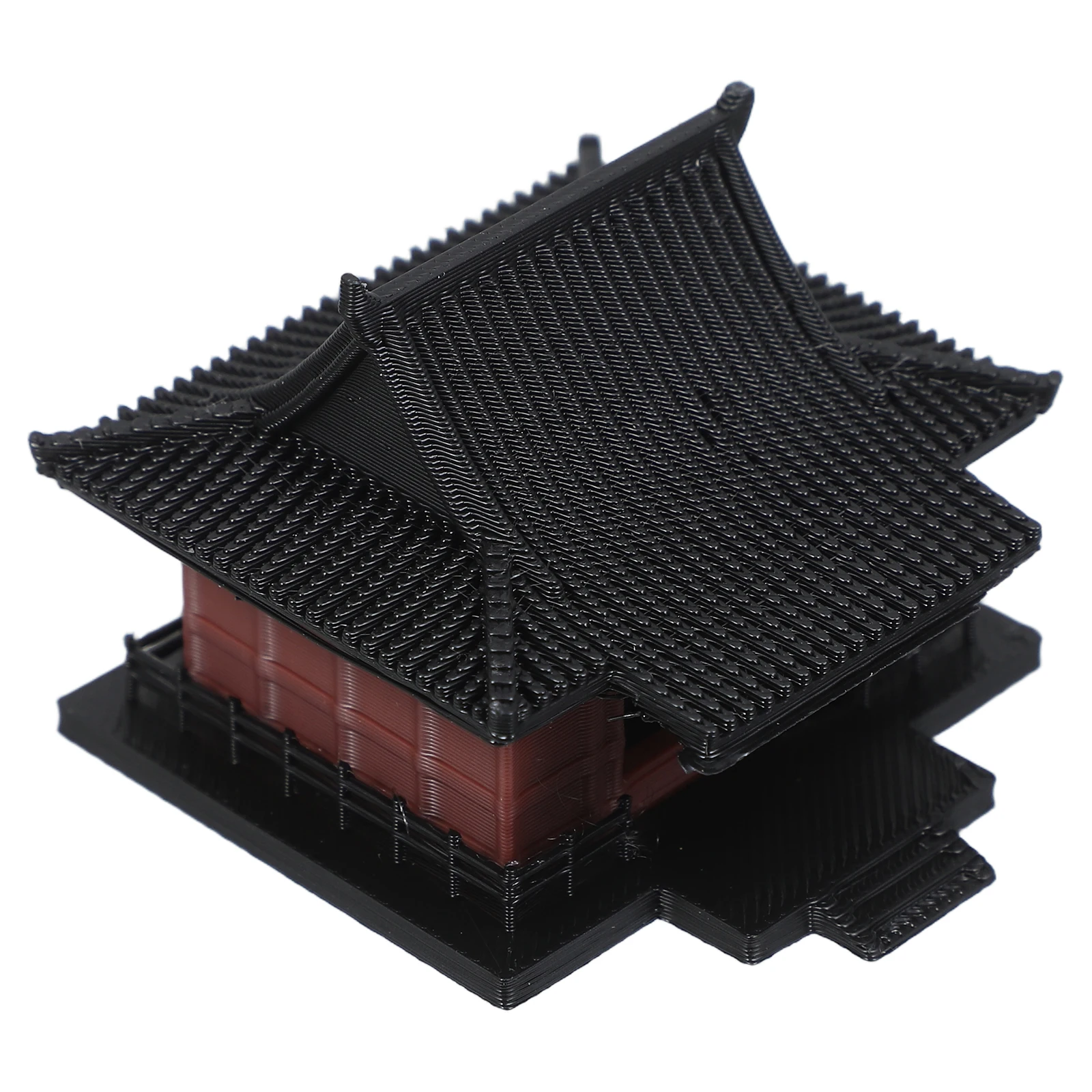 

Mini Pavilion Decorations Chinese Style Figurine Plastic Home Ornament Vintage Miniature Statue Small TerrariumAccessory Asian