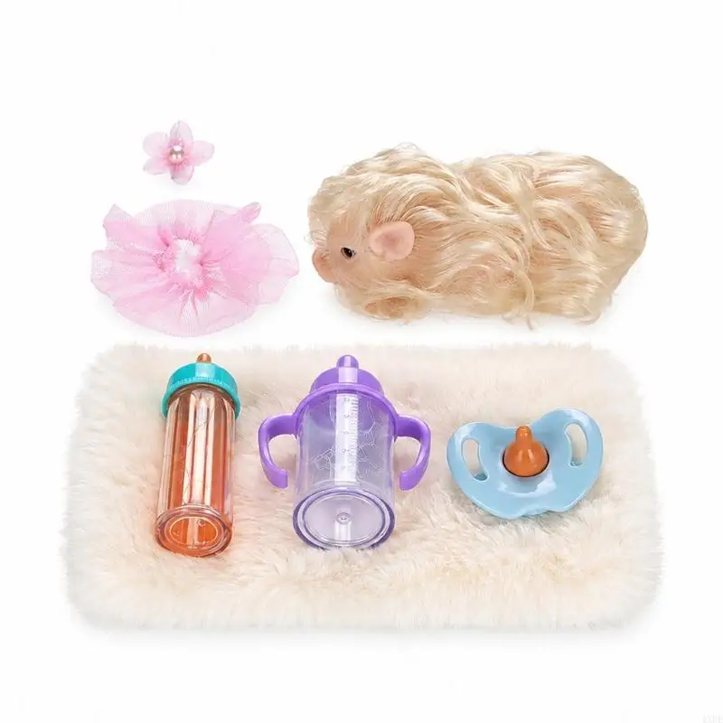  Simulation Pig Doll Role Play Toy for Toddler Animal Care and Pretend Play Game