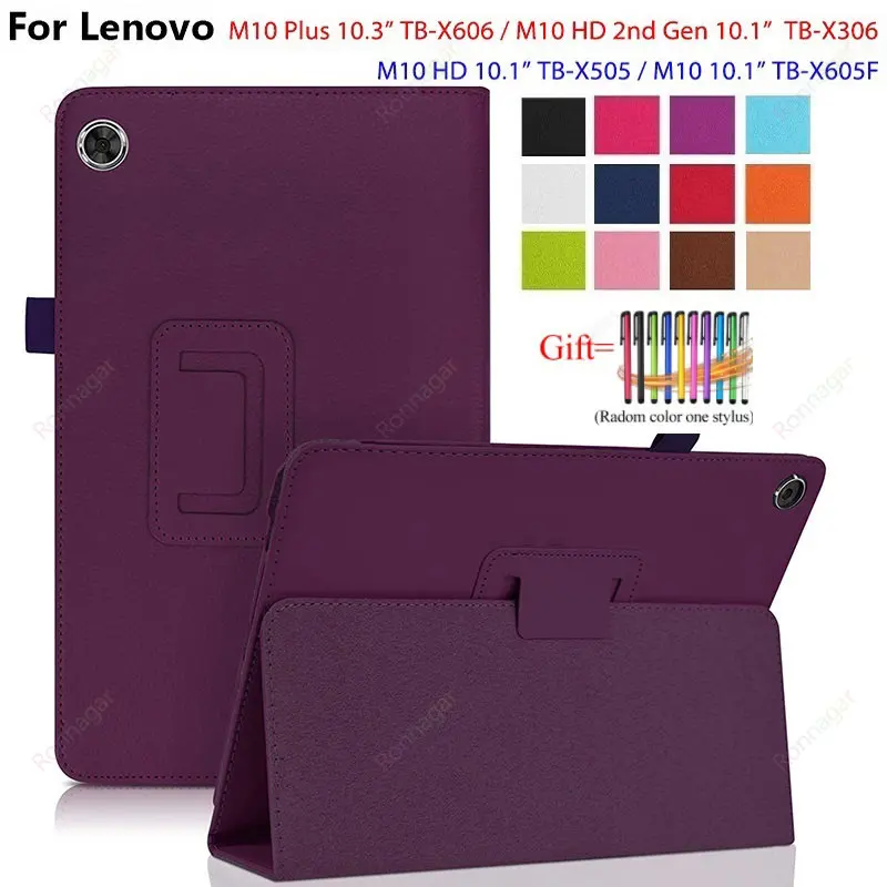 For Lenovo Tab M10 HD Case 10 1 inch M10 plus 3rd 10.6 TB-125F/ 128F Cover For Funda Lenovo Tab M10 HD 2nd Gen TB X306 X505 X605