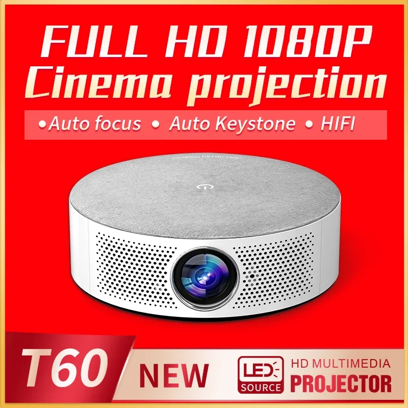 Latest 750 ANSI  Android 9.0 System Home Theater with Built-in 2+64 G Dual-band Wifi Hologram Projector is capable of 4K