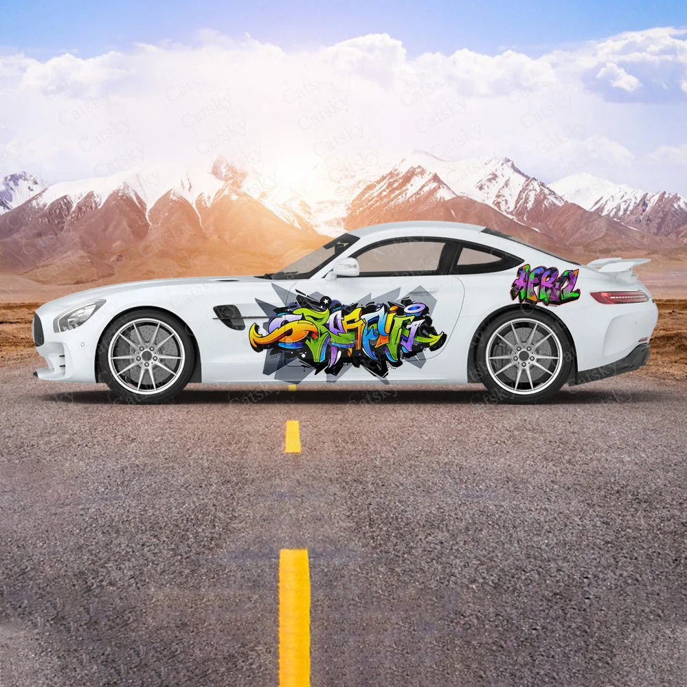 

Graffiti Print Car Sticker for Universal Large Car Decal Car Sticker Univers Car Stickers on The Left Right Sidesal