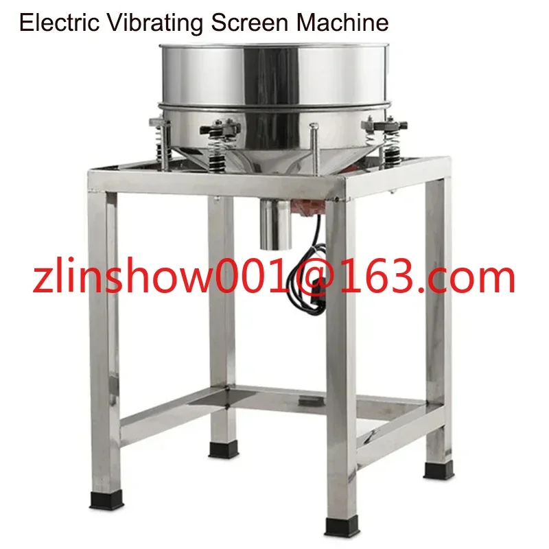 Stainless Steel 40cm Vibrating Sieve machine electric vibration screen powder machine electrostatic spraying screening machine