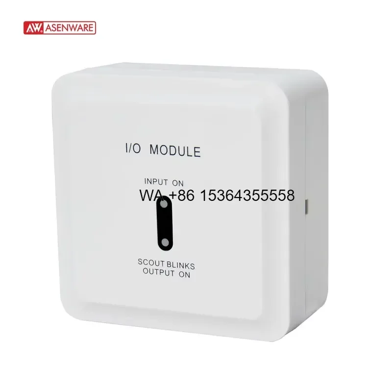 Wmwmnu for LPCB CE Approved Addressable Input Output Module AW-D319 White ABS Fire Alarm Control System I O Module