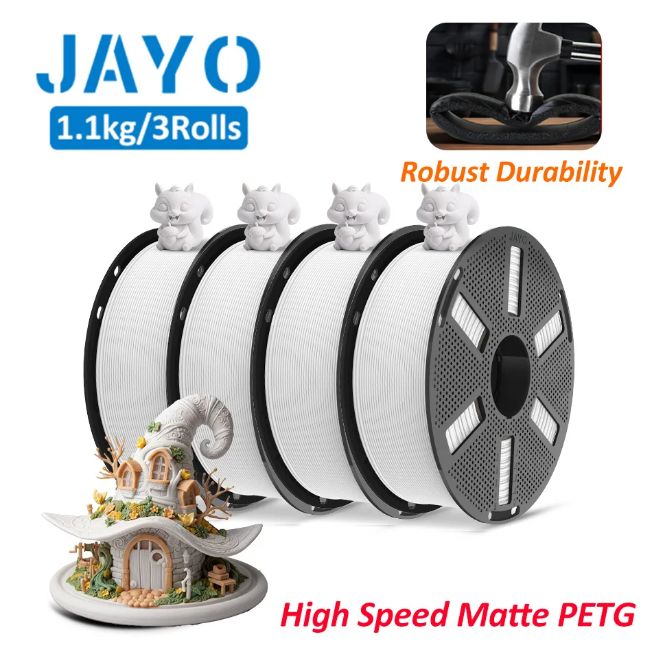 JAYO PLA + / TPU / SILK / PLA Filament 5 Rollen/set 3D Printer Filament Sterk 3D Printmateriaal Voor FDM Geen Klitten