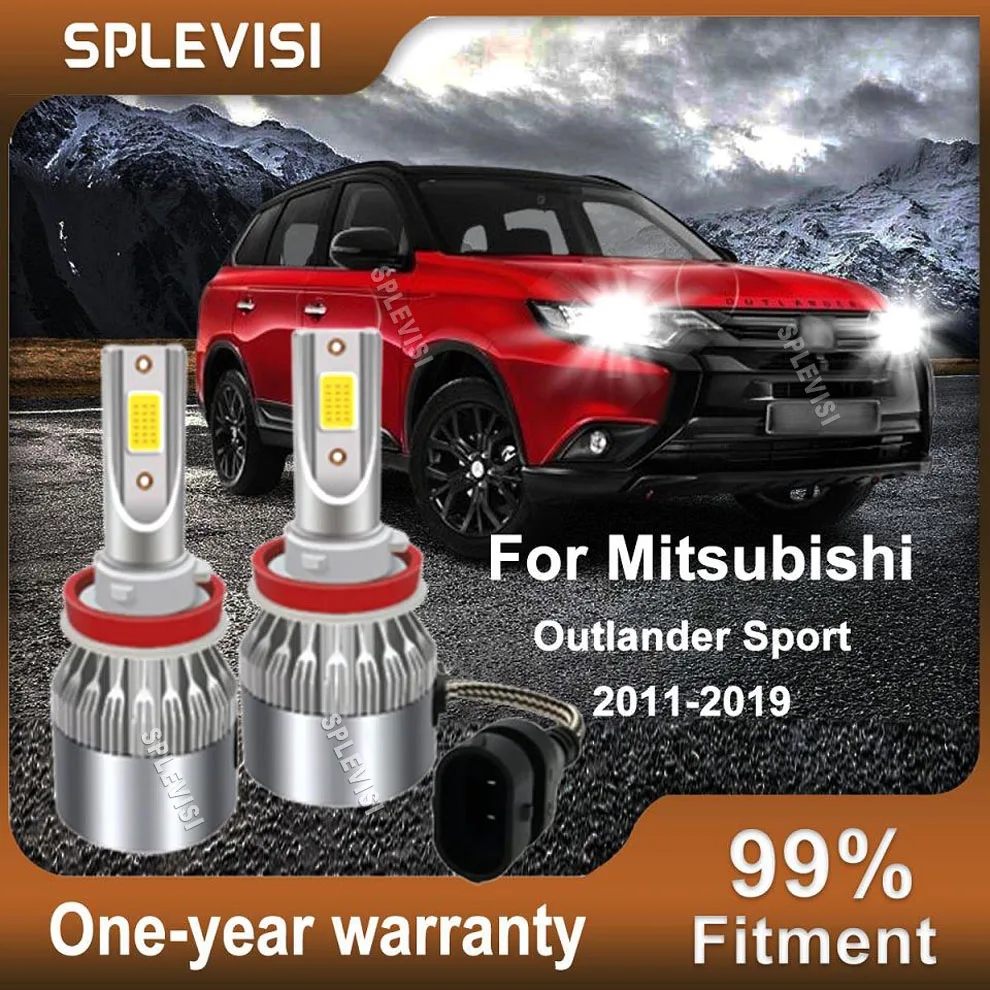 

2 шт., светодиодные лампы 6000 К для MITSUBISHI Outlander Sport 2011-2019 ASX 2013-2015 RVR 2011-2019