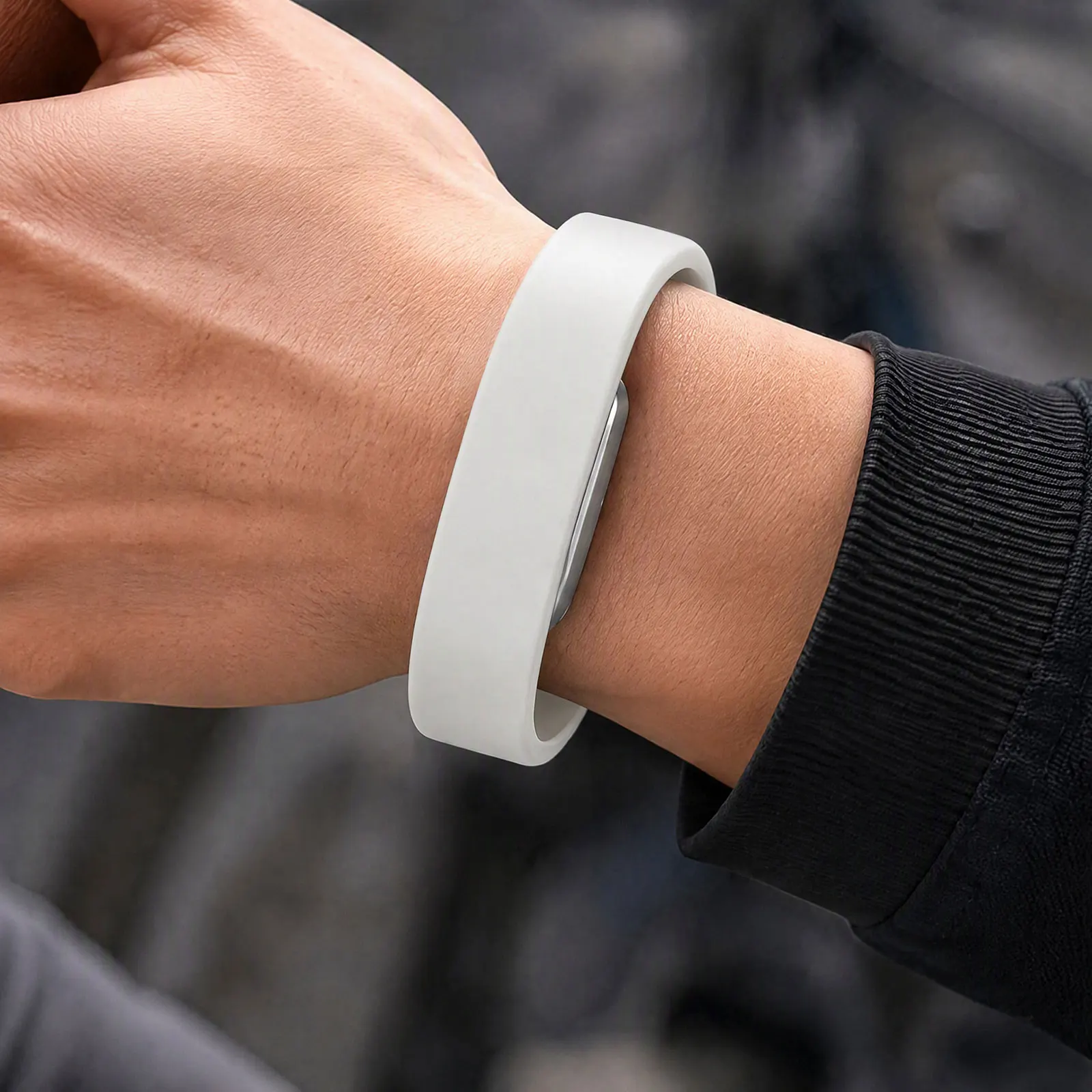 Slim Lightweight Silicone Band for Hume Band 2.0 Soft Breathable Adjustable Sport Replacement Wristband Sweat-Resistant