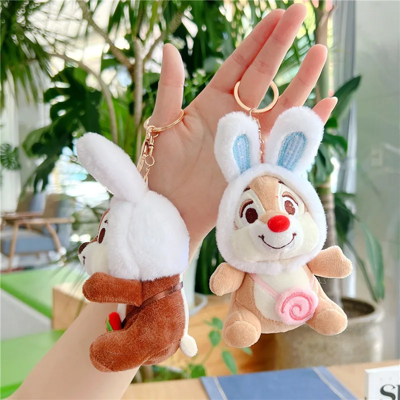 디즈니 칩 앤 데일 봉제 인형 열쇠고리, 가방 및 열쇠 장식품, 파티 선물, 생일/크리스마스 선물, 발렌타인 데이 선물