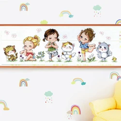 G173 Stich Cross Stitch Kits Craft Packages Cotton Fabric Floss Counted New Designs Needlework Embroidery Cross-Stitching