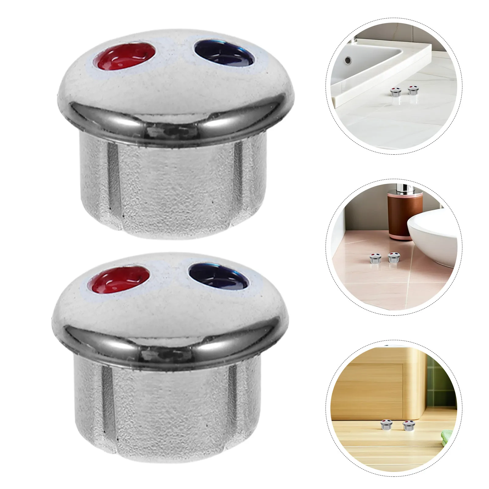 20Pcs Faucet Handle Caps Red Blue Universal Hot Cold Faucet Knob Replacement Kitchen Bathroom Sink Temperature Control Tap