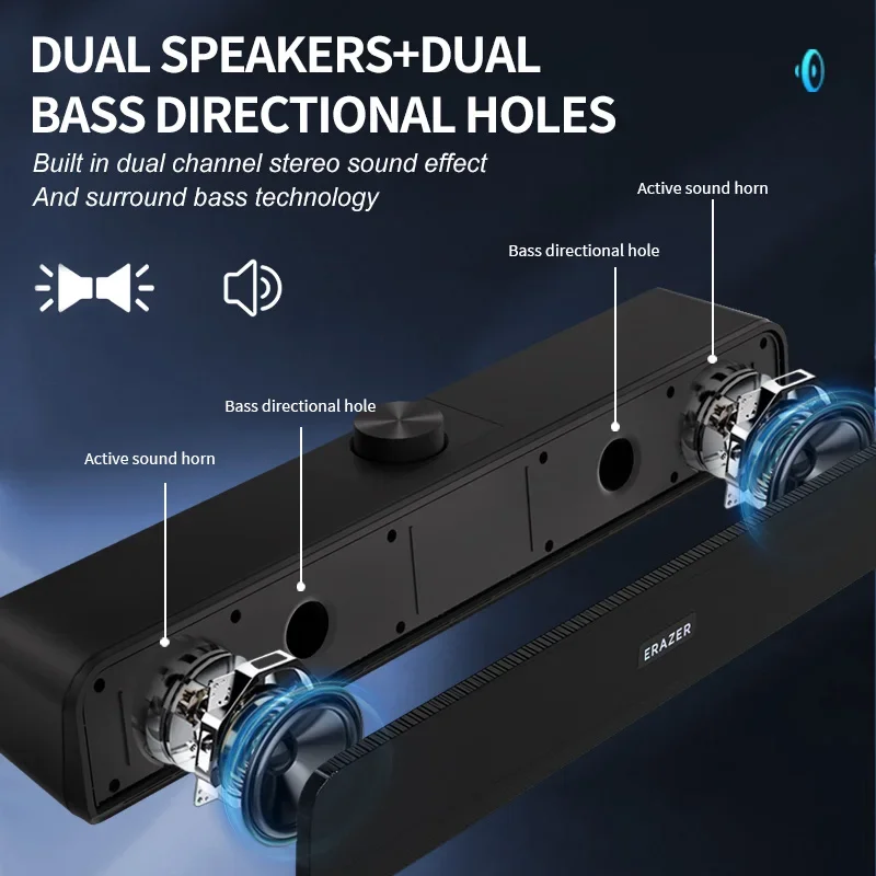 Lenovo w09 usb com fio bluetooth 5.3 alto-falantes de mesa rgb efeito de luz colorida alta fidelidade grau surround efeito som alto-falantes do computador