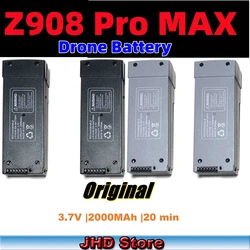 JHD  Orignal Z908 PRO Drone Battery For Z908 PRO RC Battery Drone Professional 4K RC Drone Parts 3.7V 2000Mah Battery