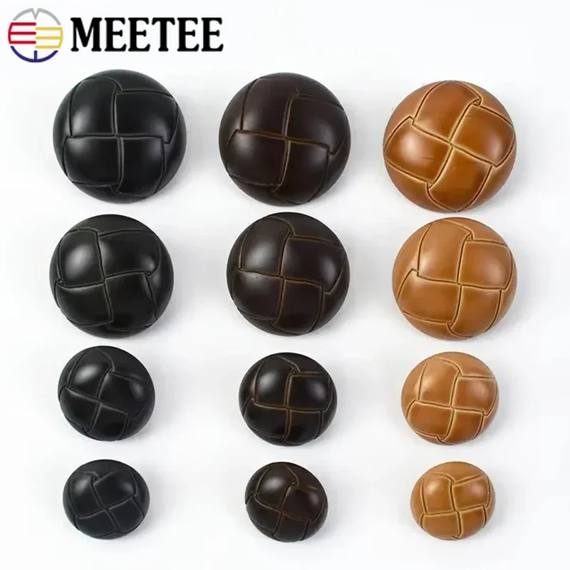 30-100 sztuk okrągła klamra ze sztucznej skóry 15/18/23/25mm plastikowy guzik do odzieży kurtka torba DIY płaszcz materiał do szycia akcesoria