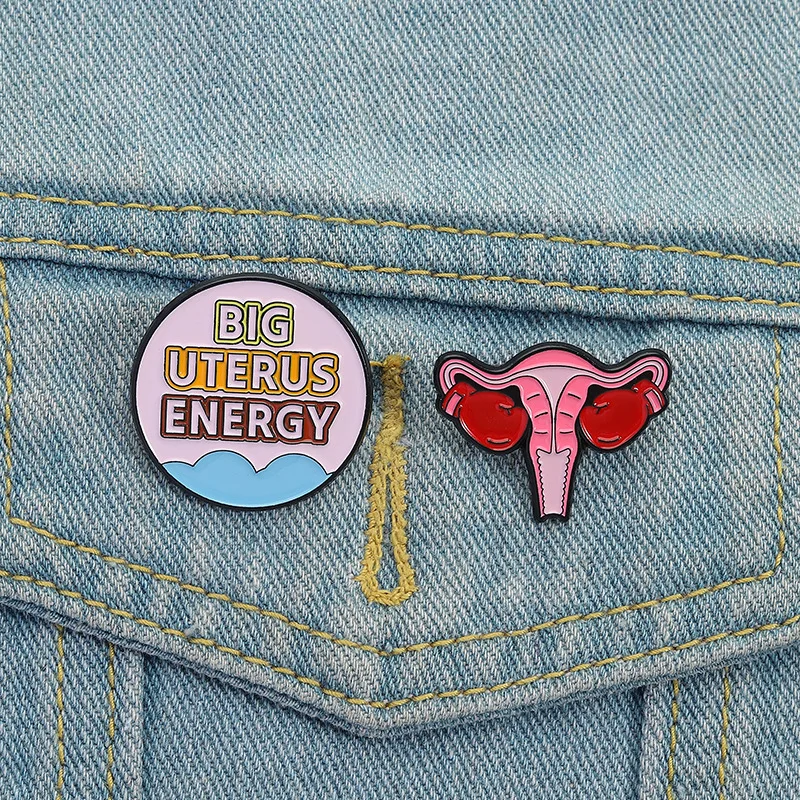 Cartoon Medical Uterine Organ Series Enamel Pins Fashion women's clothing and accessories Brooches Lapel Badges Gift
