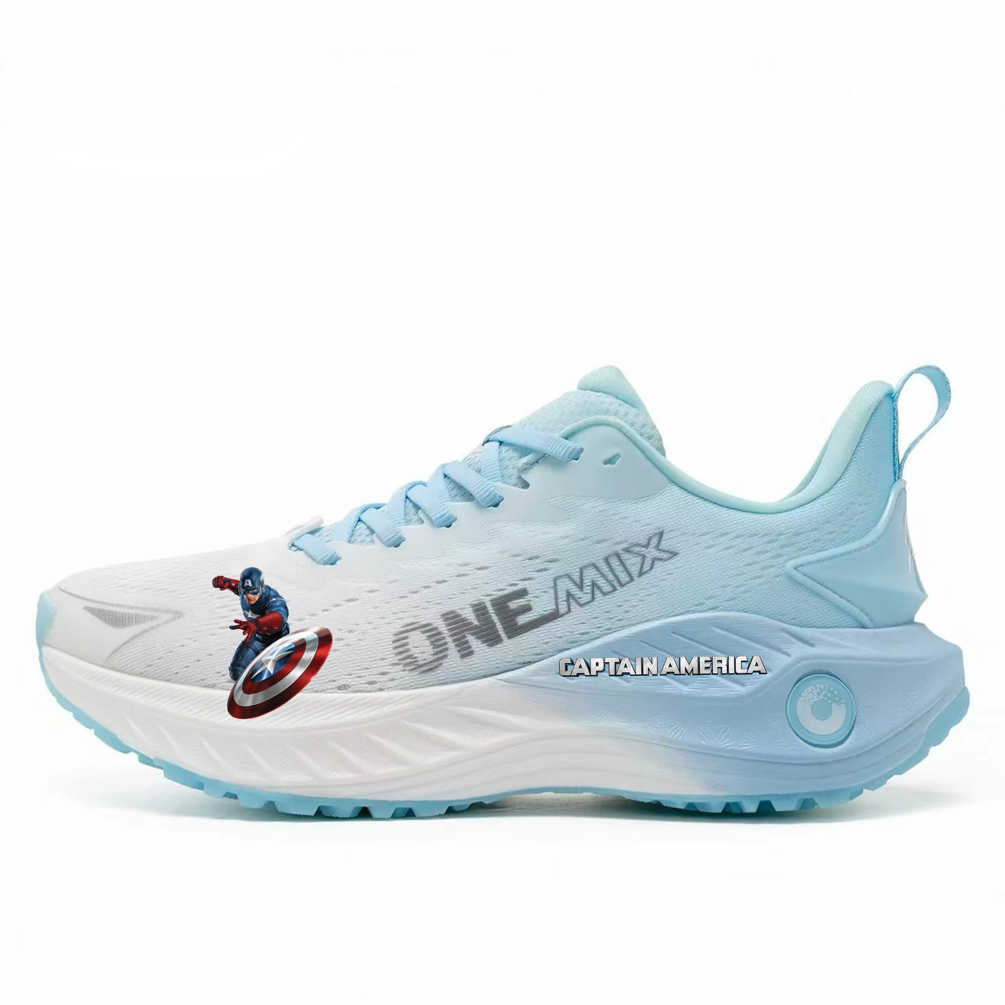 

ONEMIX Marvel Captain America Running Shoes Men Women Breathable Sneaker Lightweight Jogging Shoe Gym Outdoor Custom Couple Shoe