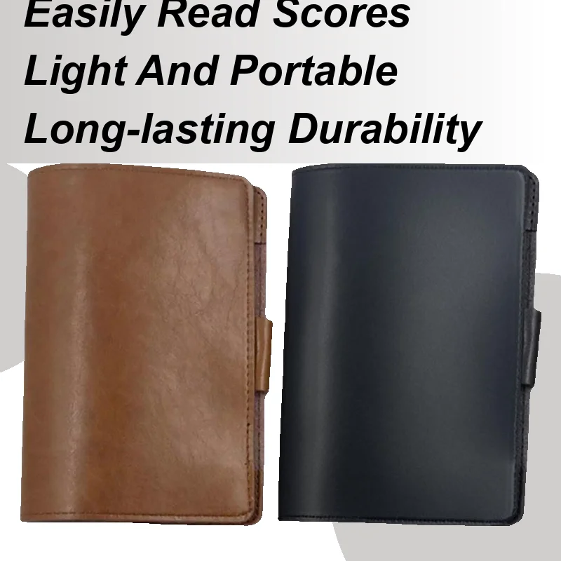 

Score Card Holder Golf Yardage Track Sheet Holder Cover PU Leather Sports Accessories Portable Scorecard Case Protector