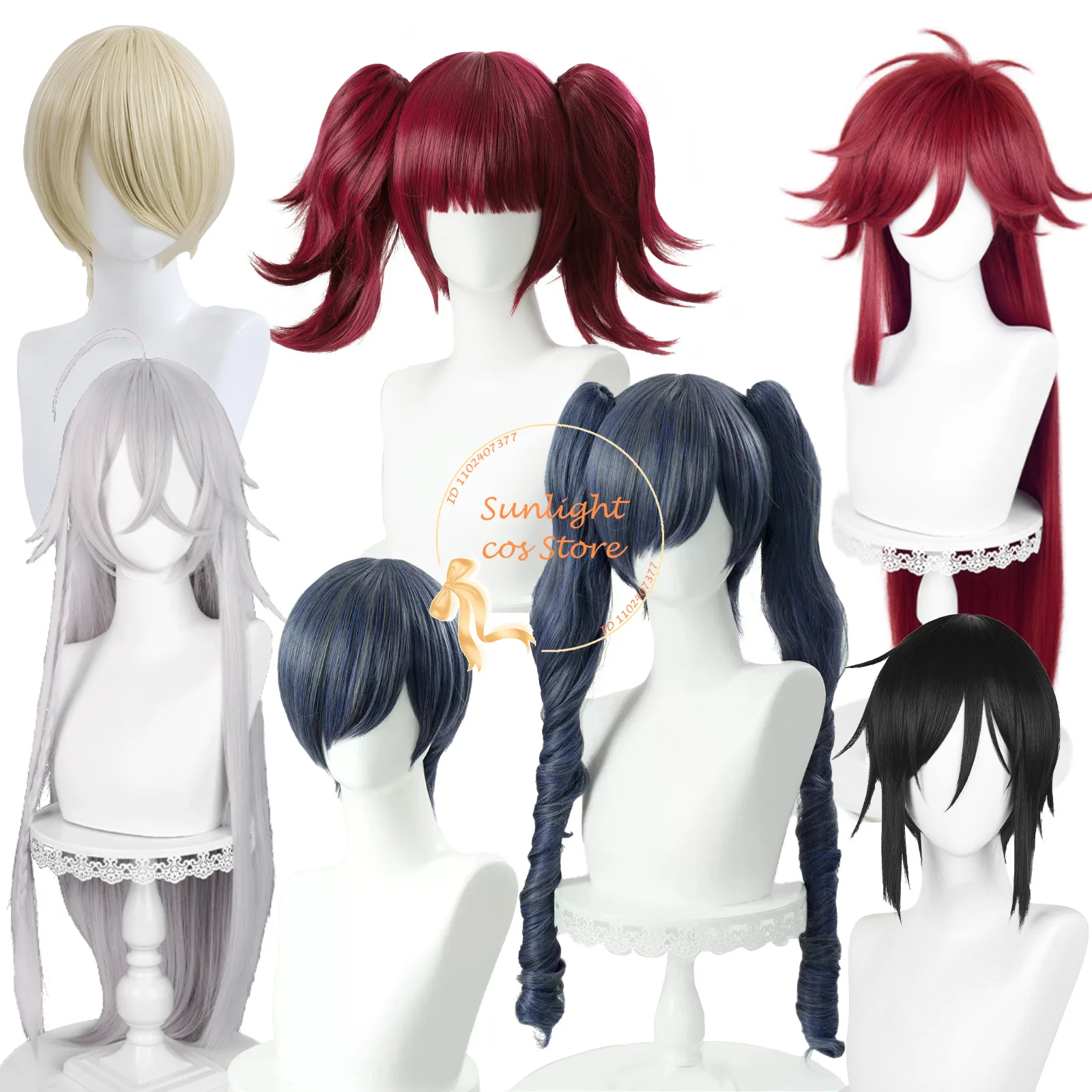 Anime Ciel Phantomhive Sebastian Michaelis Mey Rin Grell Sutcliff Undertaker Alois Trancy Cosplay Wig Heat Resistant Synthetic