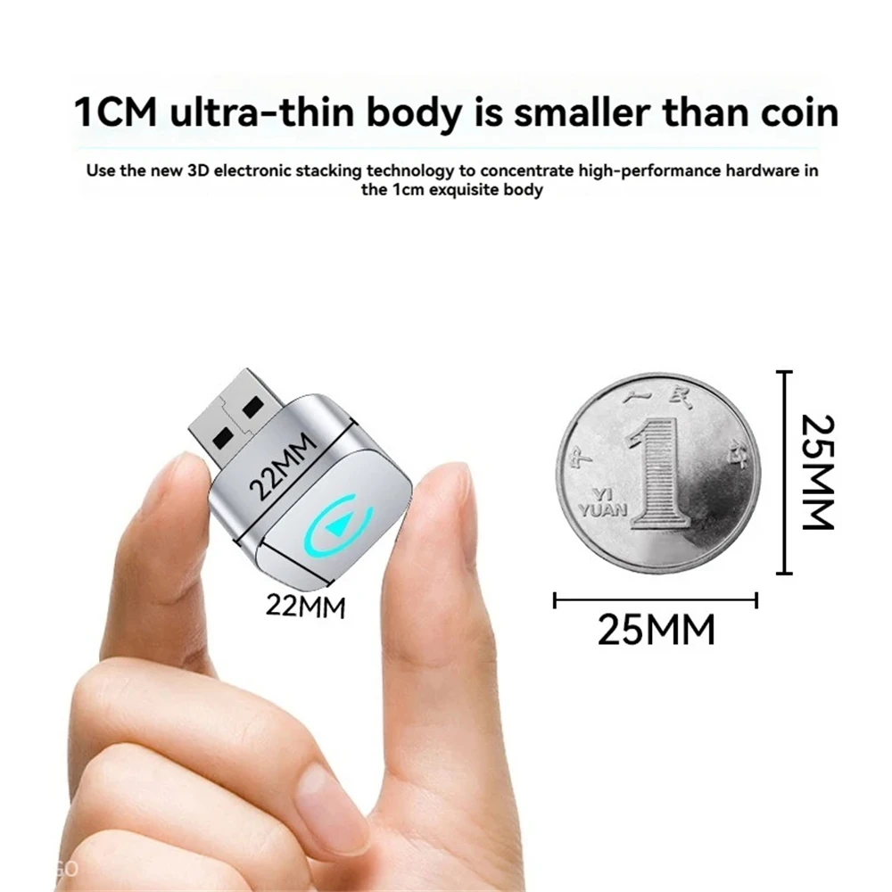 Mini Wireless CarPlay Android Auto Box USB Dongle Bluetooth5.0 التوصيل والتشغيل السلكي إلى CarPlay اللاسلكي #3