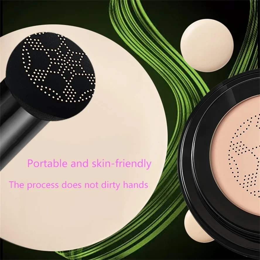 CC Creams  Mushroom Head Air Cushion Foundation Makeup Skin Whitening Moisturizing Face Base Concealer BB Cream Cosmetics makeup