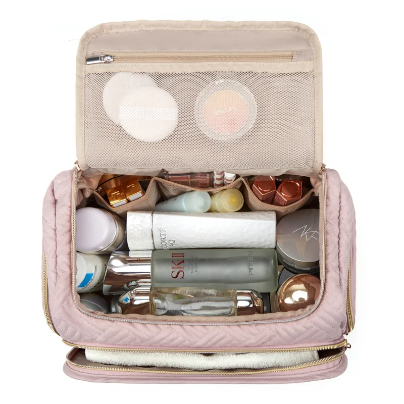 Borsa per cosmetici da donna BAGSMART borsa da toilette da viaggio di grande capacità con custodia impermeabile per Organizer per il trucco