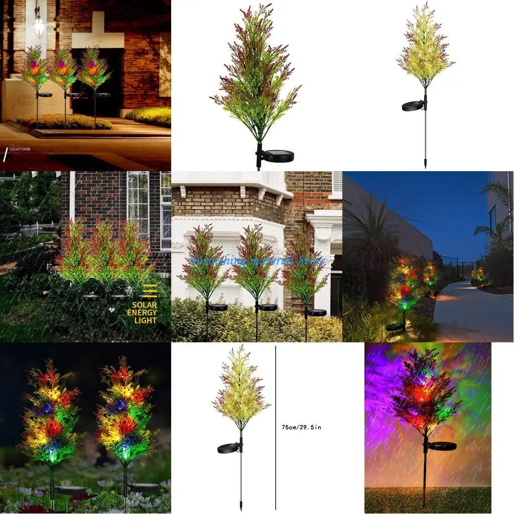 

Y5GD уличные солнечные фонари для тропинок, декоративный светильник для рождественской елки, солнечные пейзажные садовые фонари