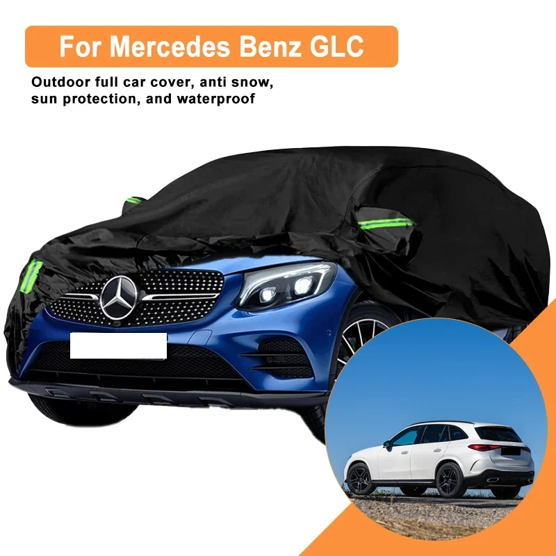

Full Car Cover for Mercedes Benz GLC X253 X254 43 63 Outdoor Use - Waterproof Snowproof Sunshade Auto Protection Accessories
