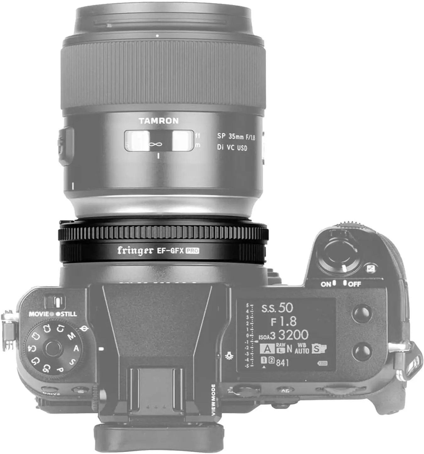 Auto Focus Adapter Fringer EF-GFX Pro FR-EFTG1 For Canon EF Lens Fit Fujifilm GFX100 GFX100S Sigma Tamron EF