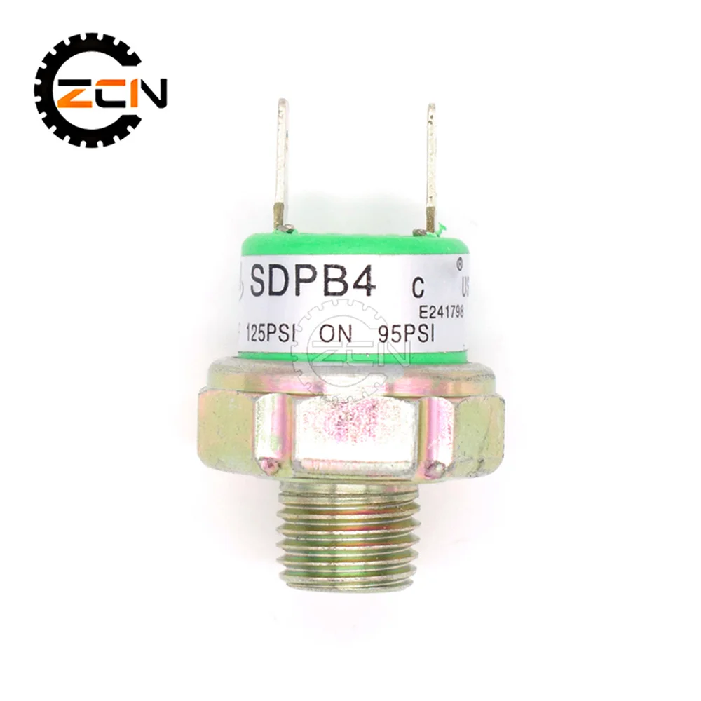 Air Compressor Pressure Control Switch Tank Mount Thread Valve 95-125PSI SDPB4 OFF 125PSI ON 95PSI  For Train Horn