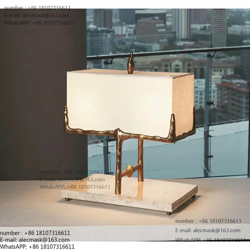 

Model room bedside bedroom desk lamps hotel simple Nordic designer soft desk lamps