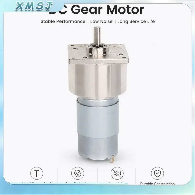 35W Micro DC Gear Reduction Motor,12V24V Optional, Multiple RPM High Torque Low Speed Motor for Automated Equipment &Robot Build