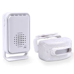 Outdoor Waterproof Wireless Sensor Alarm IR + M/W Sensor Detect Welcome Chime for Shop Entry Garage Home Security Protection