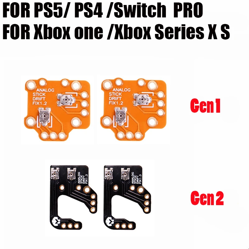 1Pair=2PCS Gamepad Joystick Drift Repair Board Controller Analog Thumb Stick Drift Fix Mod For PS4 PS5 Xbox One/Series X/S